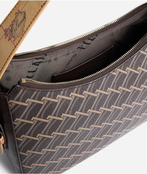 Τσάντα ώμου Alviero Martini 1a Classe LLD65-9895-0504 καφέ